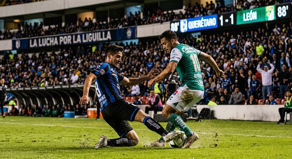 Querétaro vs León: un empate que reparte puntos entre dos equipos parejos en la lucha por la Liguilla