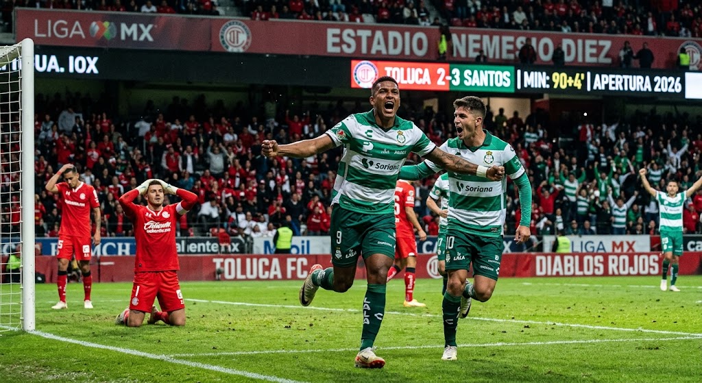 Toluca vs Santos.
