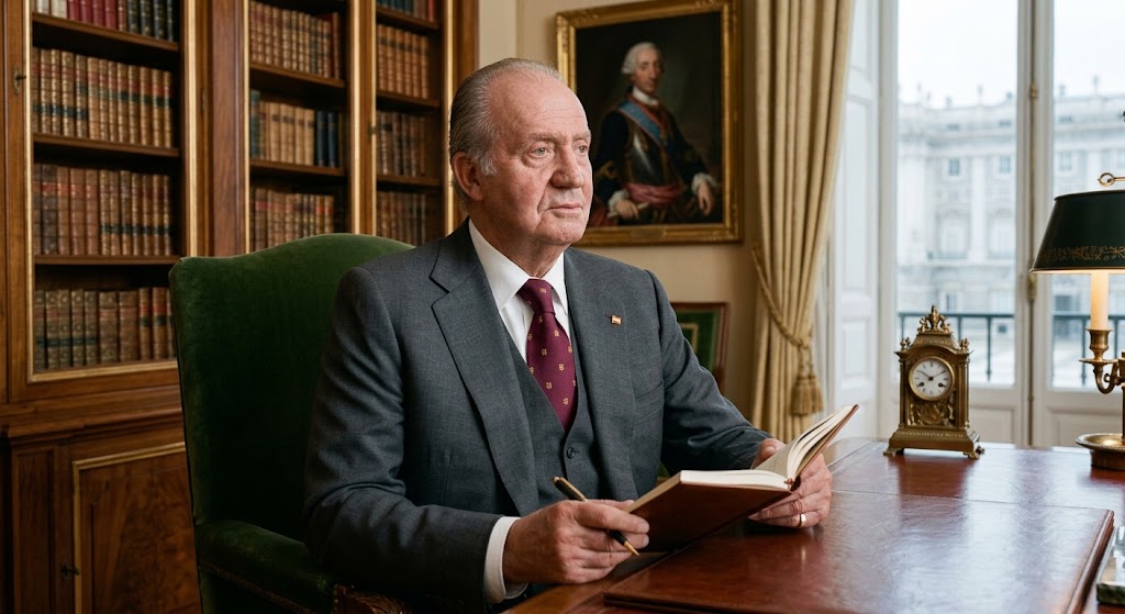 Juan Carlos I recibe el Premio Saint-Simon en Francia y reaparece en público junto a sus nietas