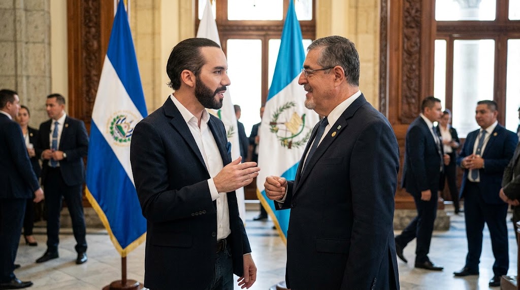 Nayib Bukele Guatemala: un puente, una encuesta y un modelo de seguridad que Guatemala mira de cerca