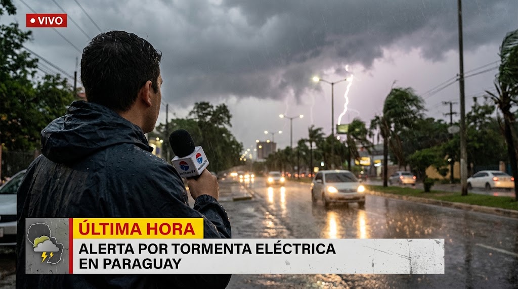 Alerta por tormenta eléctrica en Paraguay, última hora: alerta naranja por granizo para el jueves y viernes tras el temporal que dejó destrozos en Asunción