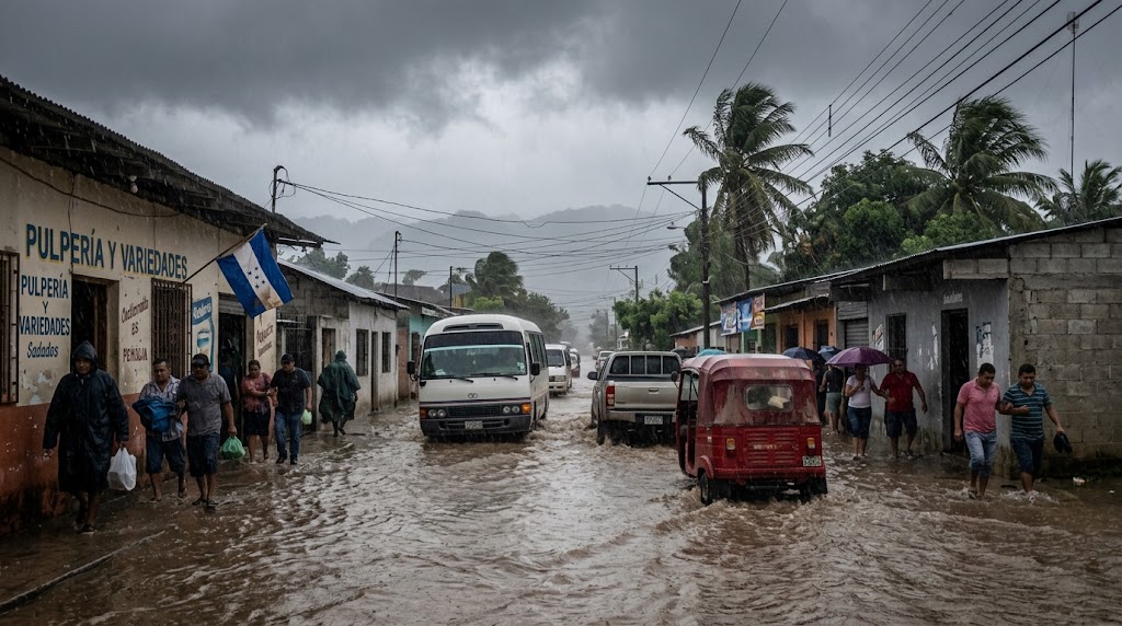 Tormenta en Honduras: alerta verde, vaguada y onda tropical mantienen las lluvias durante la Semana Morazánica